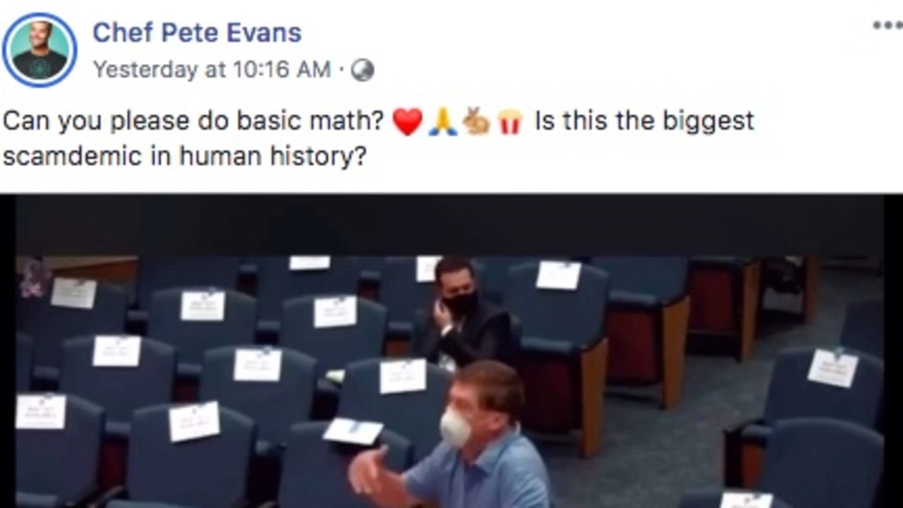 Evans has a large platform on social media.