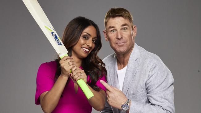 Isa Guha and Shane Warne