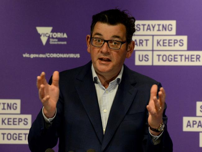 Victorian Premier Daniel Andrews announced changes to the state’s rules regarding beauty services and pet grooming. Picture: NCA NewsWire/Andrew Henshaw