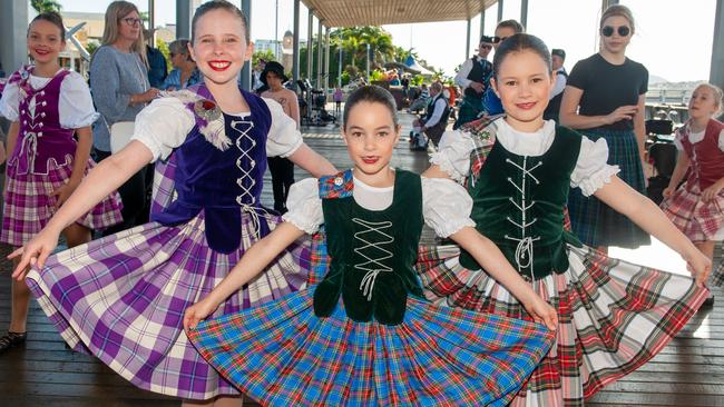 Olivia Knight, Adele Single and Alexia Single at the Mackay Scottish Bluewater Fling 2022. Picture: Michaela Harlow