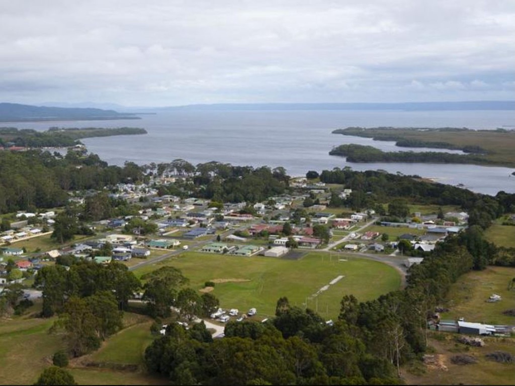 The Tasmanian town of Strahan (above) will be decimated if environmentalists have their way and shut down the salmon industry in Macquarie Harbour. Picture: West Coast Tas