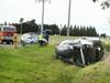 A two vehicle collision at the intersection of Cape Otway Rd and Reserve Rd near Moriac. Picture: Alison Wynd