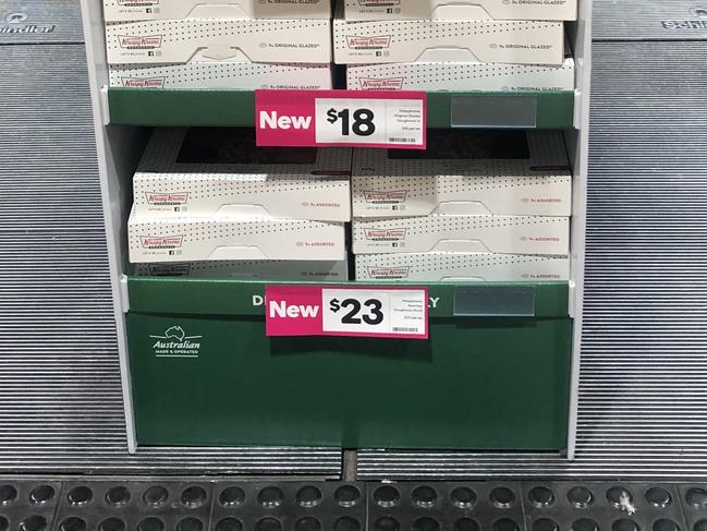 Woolworths trialing Krispy Kreme doughnuts in six NSW stores. Picture: news.com.au