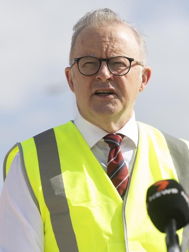 Anthony Albanese is seeking to absolve his government of broken promises on energy costs. Picture: Matt Jelonek/Getty Images