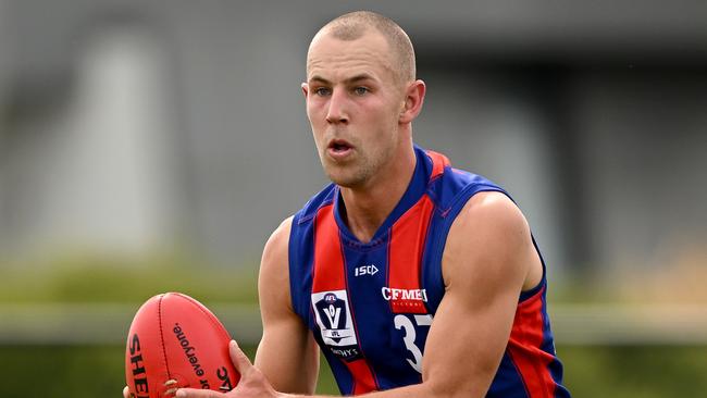 Harvey Hooper put together a big performance. (Photo by Morgan Hancock/AFL Photos/via Getty Images)