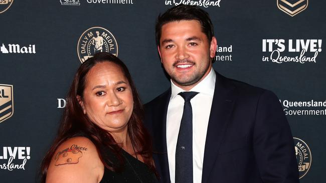 Brandon Smith’s mother Tirohia has a tattoo in his honour. Picture: Chris Hyde/Getty Images