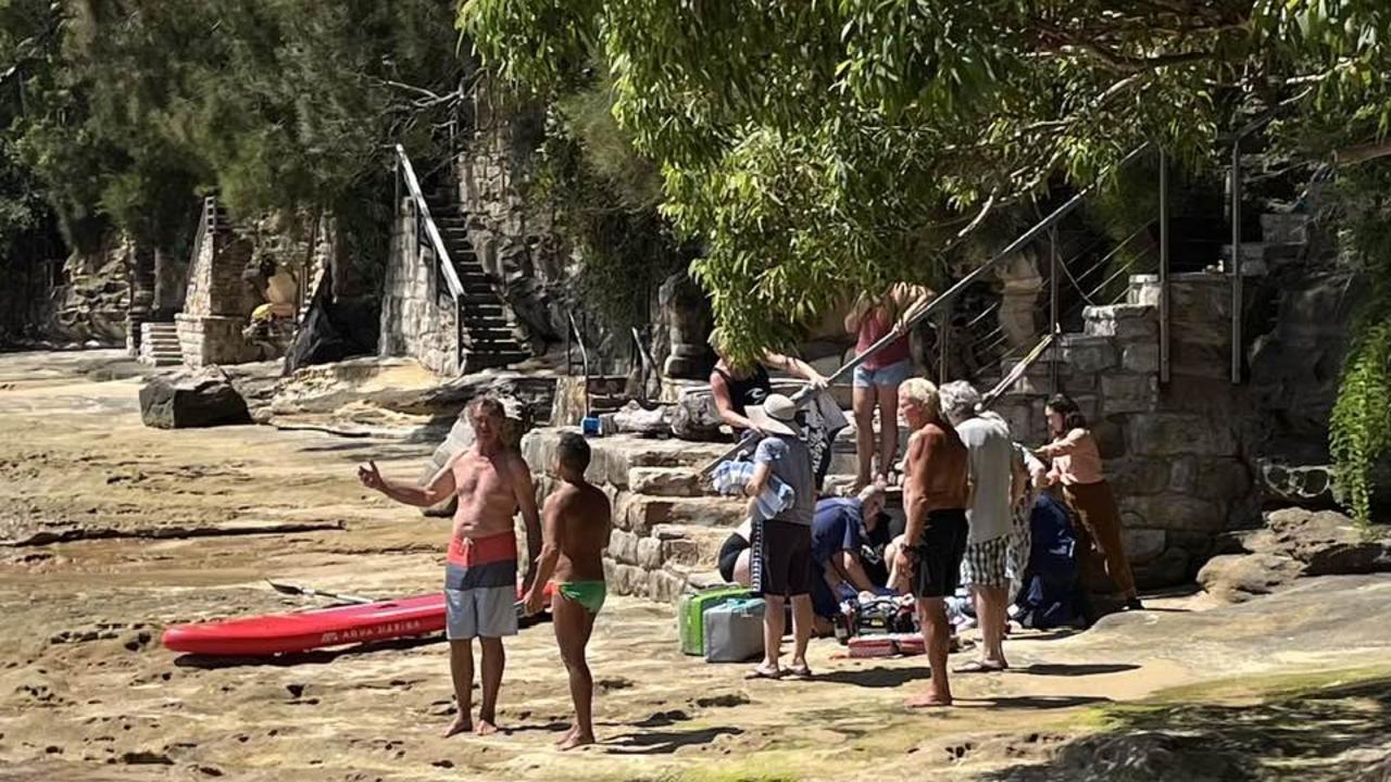 People at Bundeena beach said the woman was brought to shore after being bitten above the knee. Pic Facebook