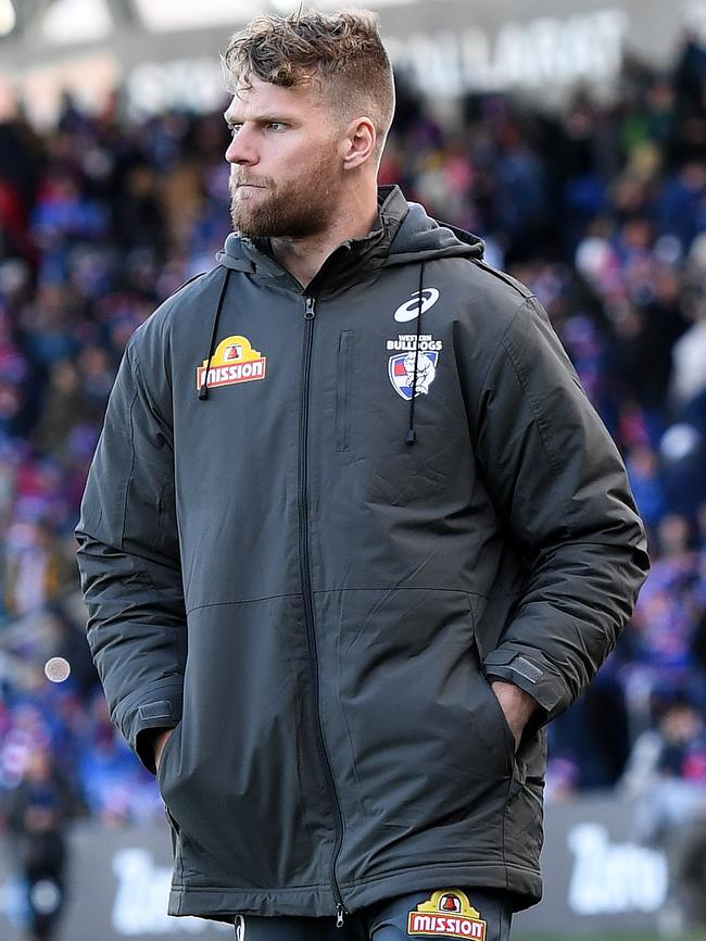 Jake Stringer could still play for the Bulldogs in 2018.