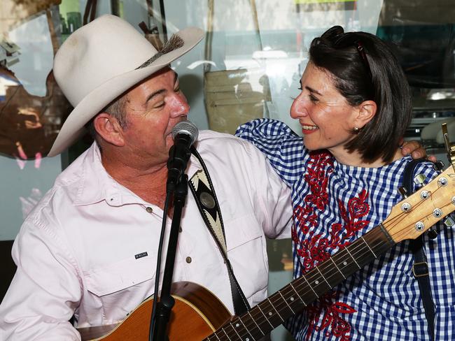 New NSW Premier Gladys Berejiklian made a surprise visit to the Tamworth Country Music Festival yesterday. Picture by Peter Lorimer.