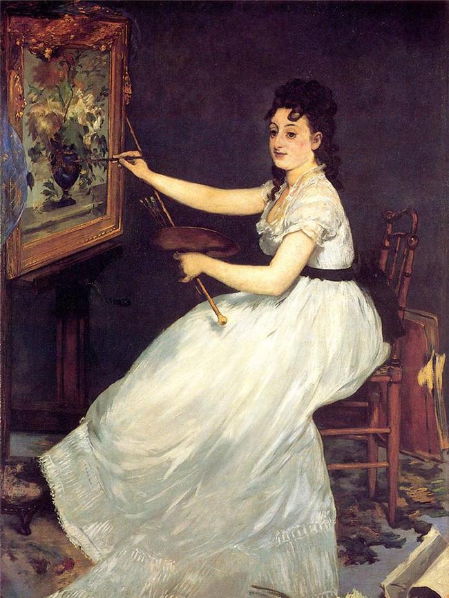 Edouard Manet Eva Gonzalez painting, 1870