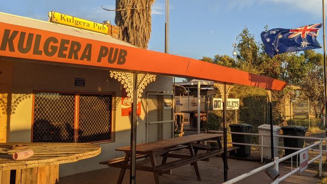 The exterior of the Kulgera pub, one of NT’s most isolated pubs. Picture: Supplied, Facebook.