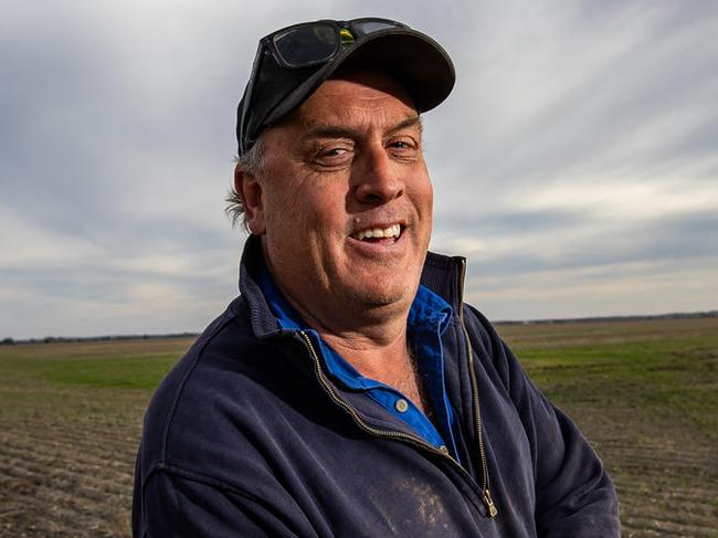 Mixed cropping farmer Michael Weckert is worried there won't be enough rain to water his crops, pictured on May 29th, at his Bordertown farm.Picture: Tom Huntley