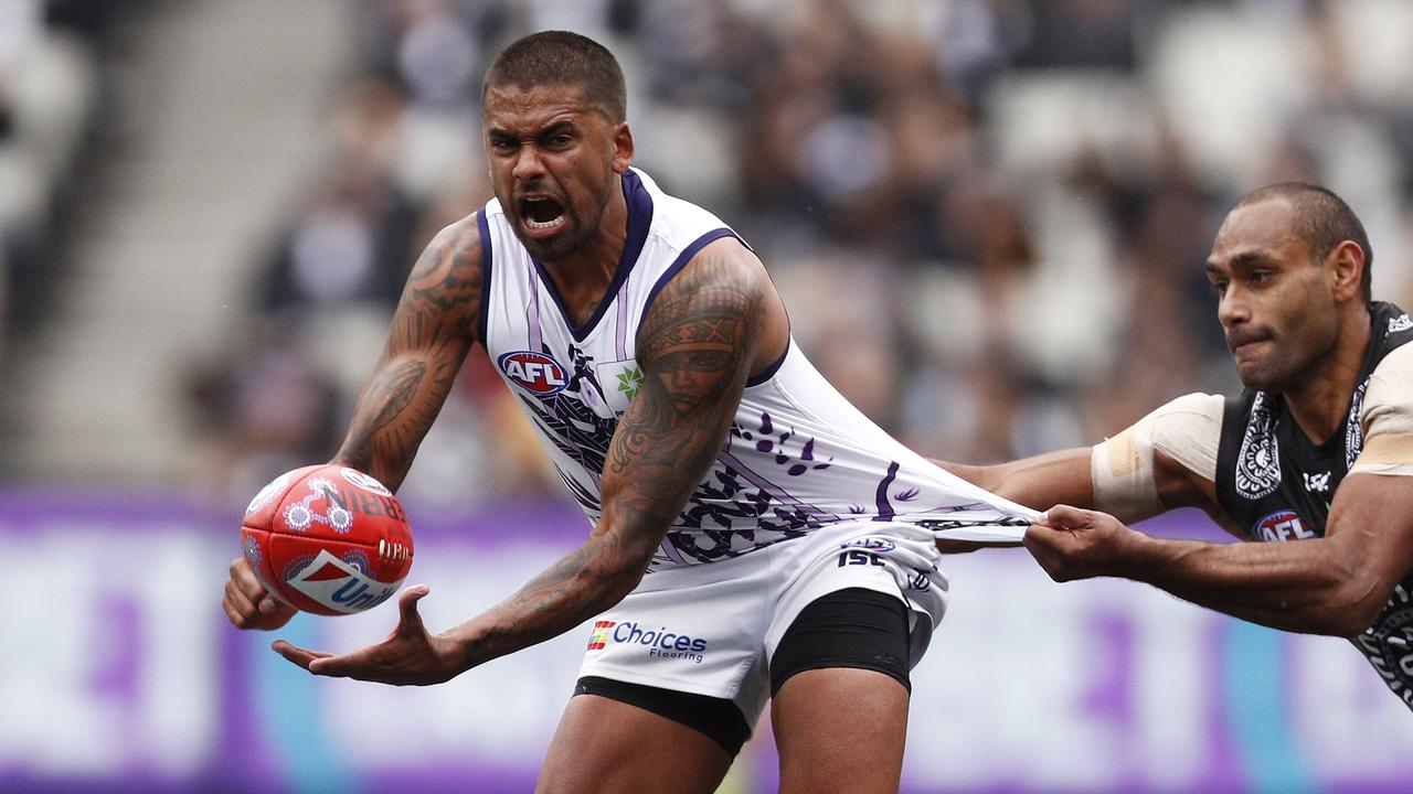 Bradley Hill of the Dockers wants to be traded to St Kilda. Picture: Daniel Pockett