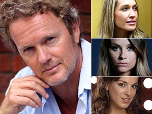 Craig McLachlan and from top right, Erika Heynatz, Christie Whelan Brown and Angela Scundi.