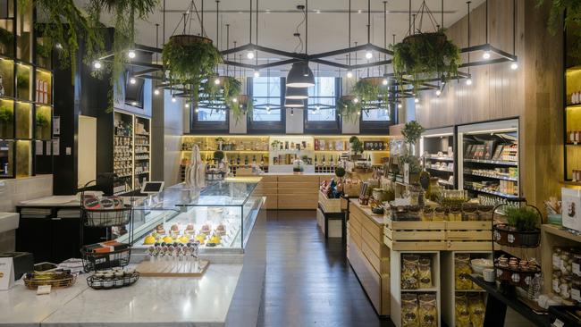 Calia is a restaurant and retail space that sells a selection of high-quality products.