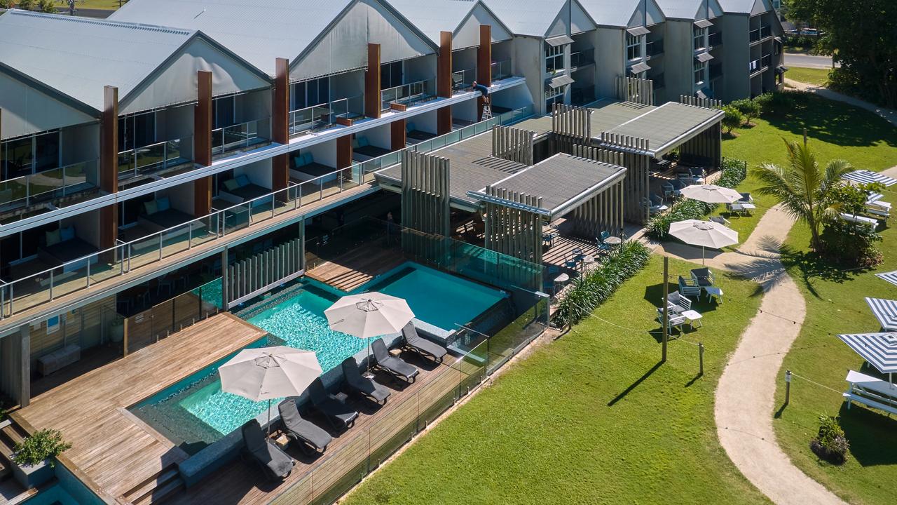 Castaways Resort and Spa is located on the beach at Mission Beach. Picture: Supplied