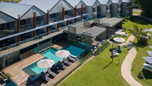 Castaways Resort and Spa is located on the beach at Mission Beach. Picture: Supplied