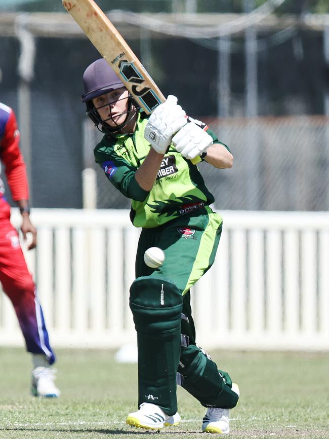 Archie Ferguson bats for Rovers in the Cricket Far North third grade match between Rovers and Mulgrave, held at Griffiths Park, Picture: Brendan Radke