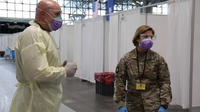 Army Leadership Tours Javits Center NYC Field Hospital | Herald Sun