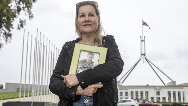 Adelaide woman Julie-Ann Finney lost her navy veteran son David to suicide. Picture: NCA NewsWire / Gary Ramage