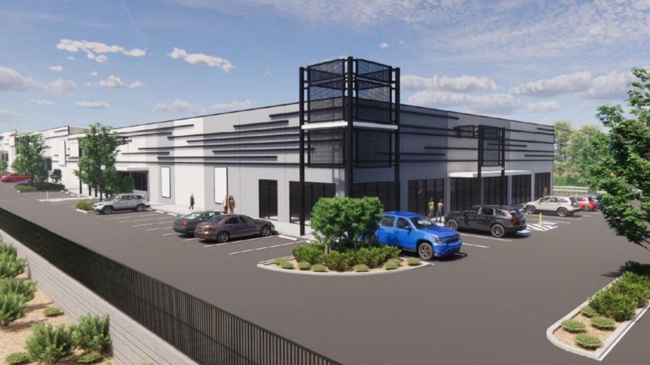 An artist's impression of the first building to be constructed at 74 Brisbane Rd, Ebbw Vale.