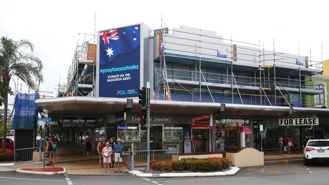 Mr Gasparin is currently spending millions of dollars upgrading two building he owns on the corner of Abbott and Spence Streets. PICTURE: BRENDAN RADKE