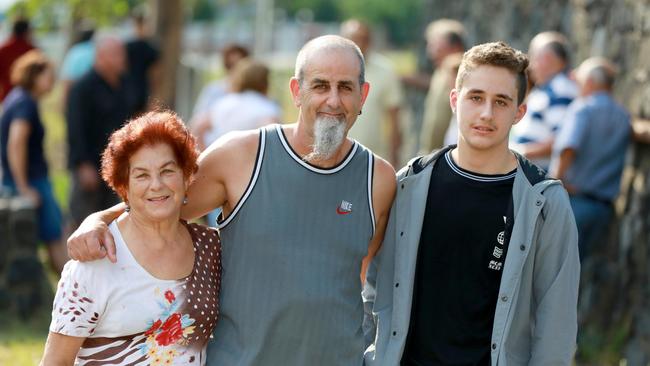 The Murdaca family Lena, Michael and 16 year old Christian feared their home would be compulsorily acquired by the NSW Government for the redevelopment of Riverstone East (Stage 3). Picture: AAP IMAGE/ Angelo Velardo