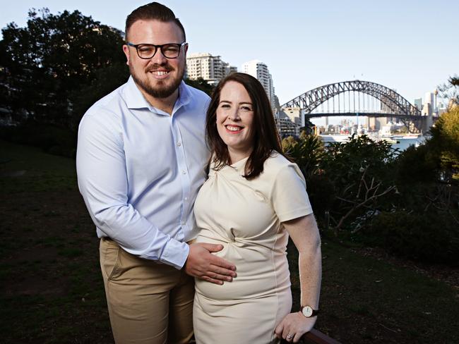 North Shore MP Felicity Wilson and her partner Sam Ison. Picture: Adam Yip