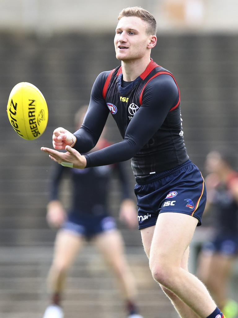 Rory Laird never stops running. Picture: Sarah Reed