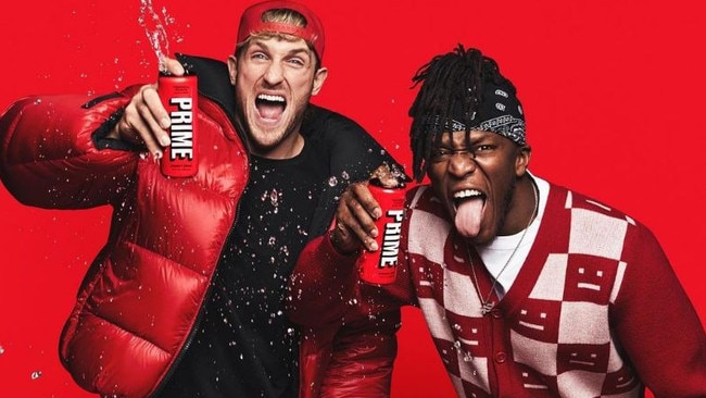 Logan Paul and KSI created Prime energy drink. Picture: Instagram