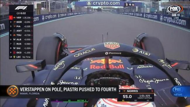 Max upstages McLaren to take Miami pole