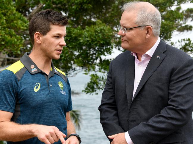 Scott Morrison said he was confident that Australian cricket captain Tim Paine (pictured) and the team would come back strongly in the third Test. Picture: AAP Image/Bianca De Marchi