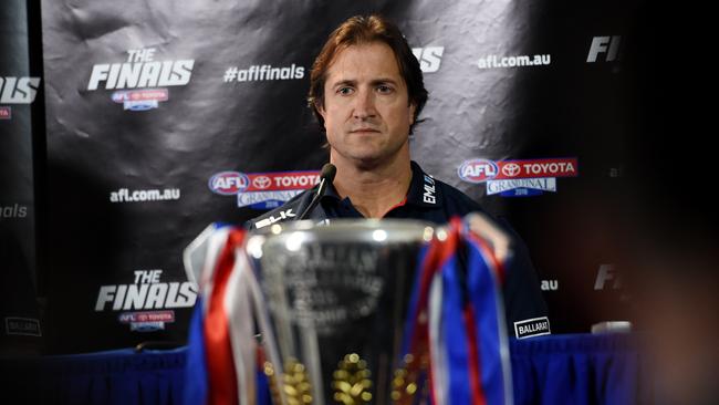 Does another premiership await Western Bulldogs coach Luke Beveridge at the end of 2020. Picture: AAP