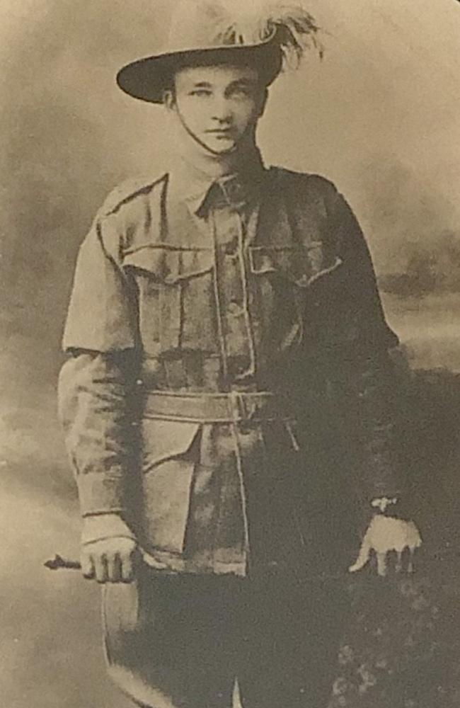 Private Percy Carne, of Queensland, who served in the 5th and 4th Australian Light Horse Regiment in WWI. Picture: Supplied