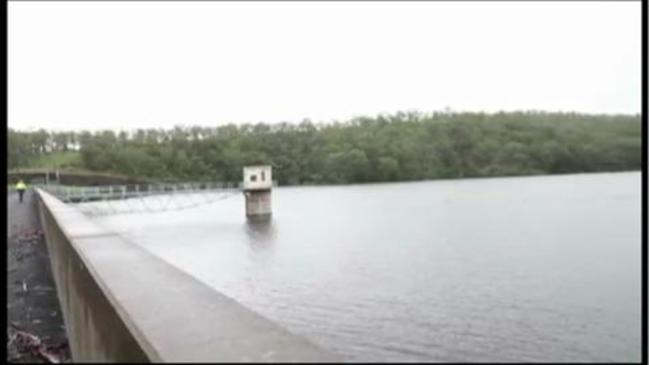 Cooby Dam overflows