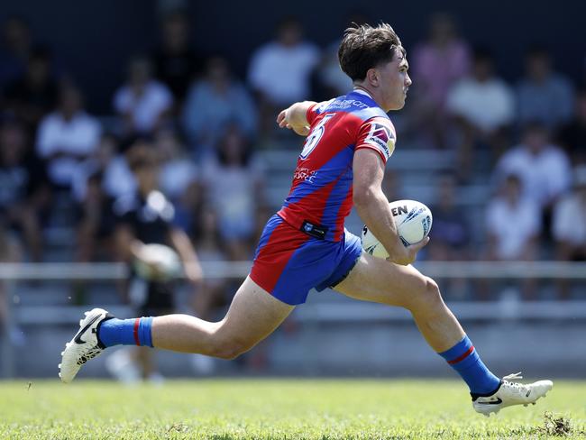 Ryder Crosswell steps the defence. Picture: Michael Gorton