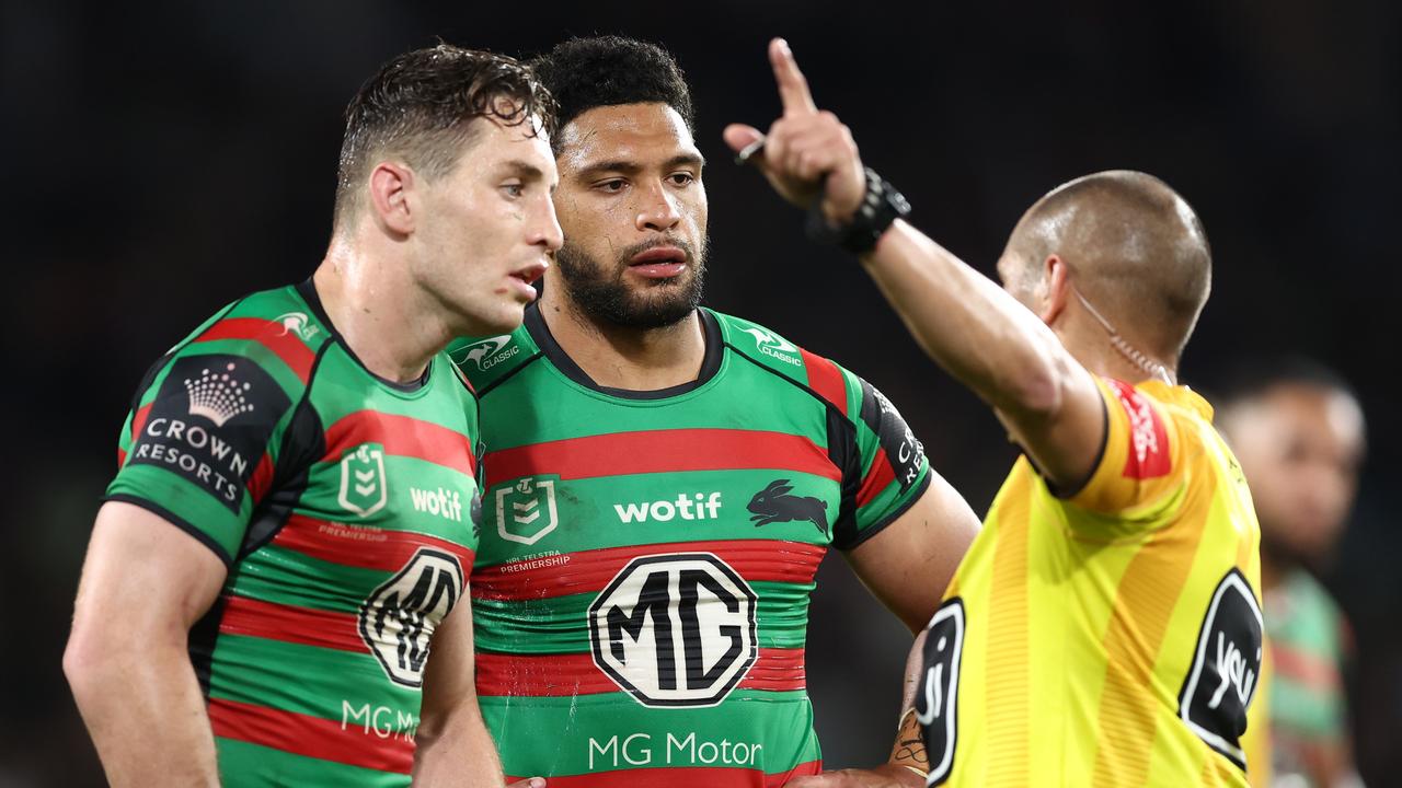 Taane Milne was sent off for the horror high tackle. (Photo by Mark Metcalfe/Getty Images)