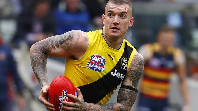 Dustin Martin and the Tigers can expect a much tougher fixture next season. Picture: Michael Klein