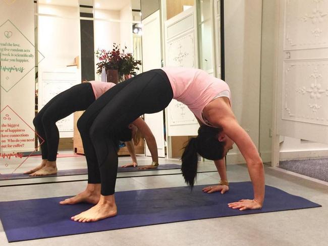 de Haas says yoga has changed her life.