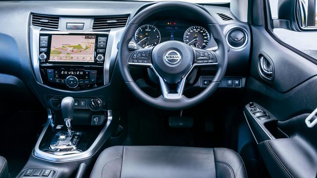 Add leather trim to the Nissan Navara ST-X package and it’s an extra $1000. Photo: Thomas Wielecki.