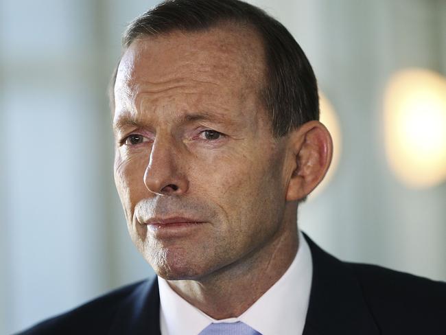 Facing backlash ... Prime Minister Tony Abbott speaks to the media today. Picture: Stefan Postles/Getty Images