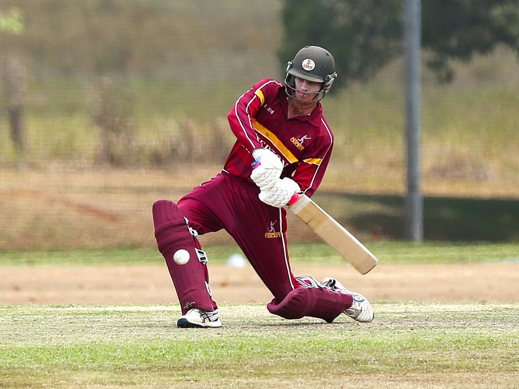 Pictured: Chris Adams. Atherton v Barron River. Cricket Far North 2024. Photo: Gyan-Reece Rocha.