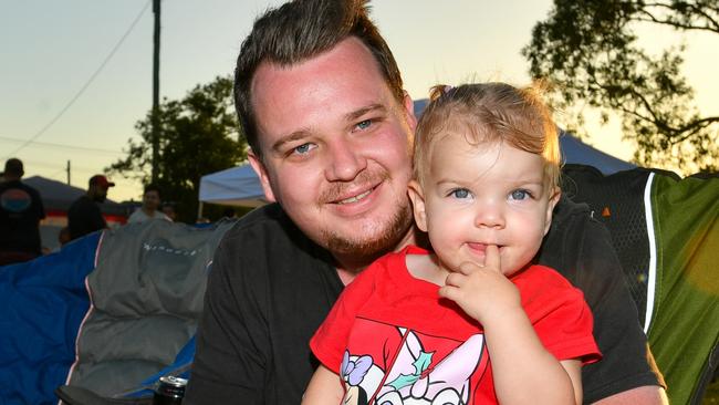 Lismore Christmas Carols: Dad Dylan Rose with his daughter Addison