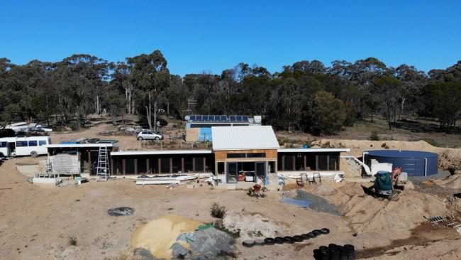 When finished the house won't require heating or cooling and will run off solar power. Picture: Toby Zerna