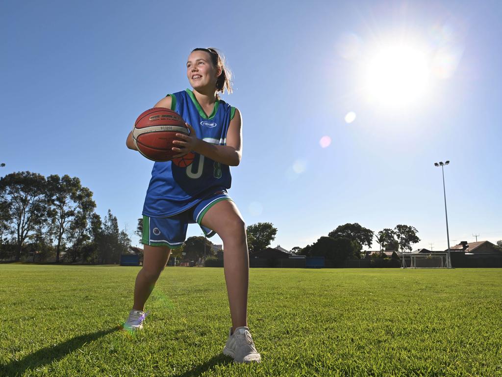 The niece of former Australian basketball player Rachael Sporn, Sienna Lehmann. Picture: Keryn Stevens