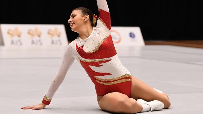 Samantha Haravitsidis performing at the national championships in May.