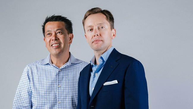 BigCommerce CEO Brent Bellm and CFO Robert Alvarez. Picture: Supplied.