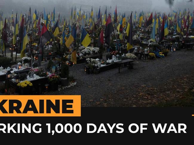 Zelenskyy marks 1,000 days of war, urges EU to push Russia harder