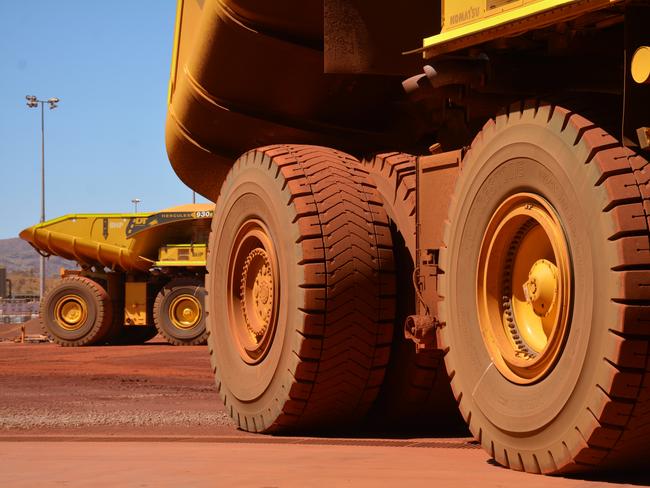 BHP began production at its $US3.6bn ($A4.98bn) South Flank iron ore mine, 56km northwest of Newman in Western Australia’s Pilbara region, in late May - shortly after the iron ore price hit a record $US233 per tonne. It was officially opened on Thursday. Picture by: Rebecca Le May