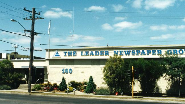 The site at 160 Whitehorse Rd once housed the Leader Newspaper Group head office.